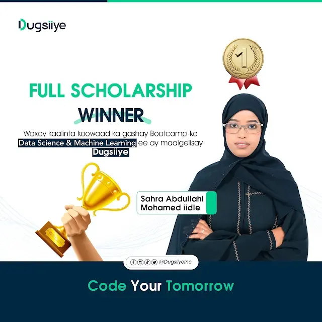Sahra Iidle Oo Ku Guuleysatay Full Scholarship